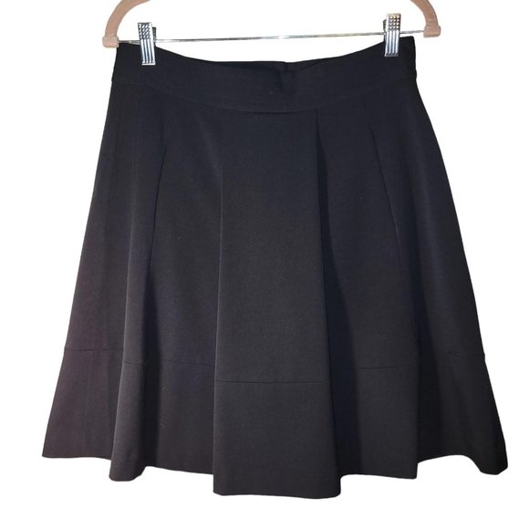 Thalian Dresses & Skirts - Thalian Black Lined Pleated Side Pockets Zip Closure Skirt Women Size 10